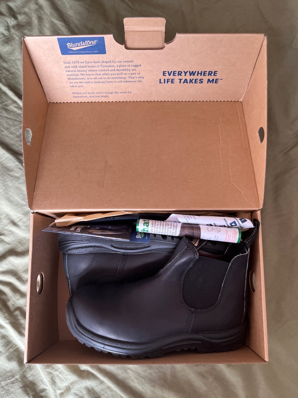 Brand New Black Blundstone 163 Steel Toe Work Boots - Size 8 Men/ 10 Women